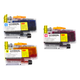 Kit 3x Cartuchos de Tinta P/ Brother LC406 XL CMY C/ Chip 5K - Lotus