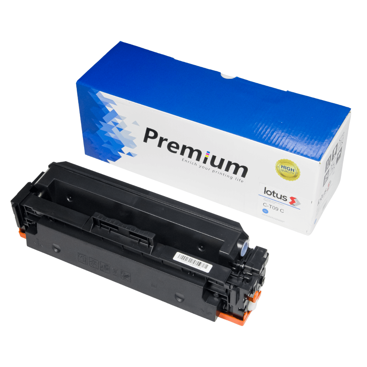 Toner Compatível p/ Canon T09, LBP1127 s/ Chip (5.9K) Cyan - Lotus