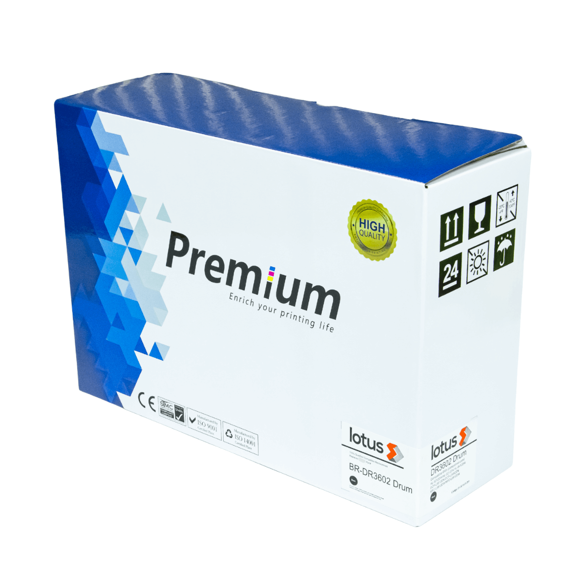 Cartucho de Cilindro P/ Brother DR-3602 DR3602 C/ Chip 75K - Lotus