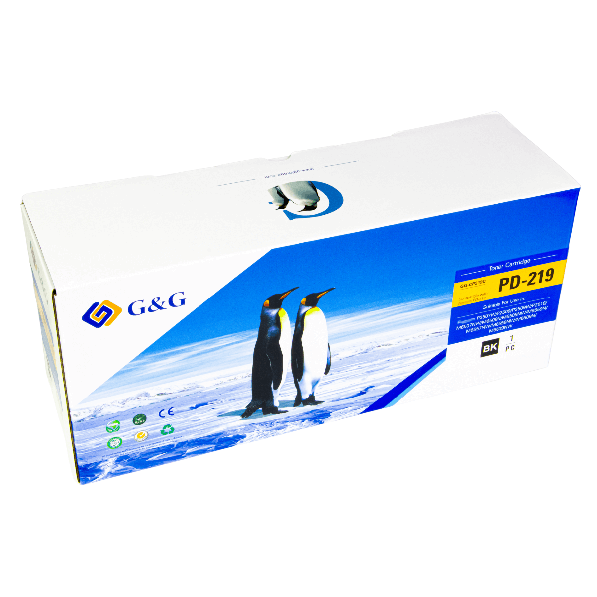 Cartucho de Toner P/ Pantum PD219 C/ Chip 1.6K - G&G