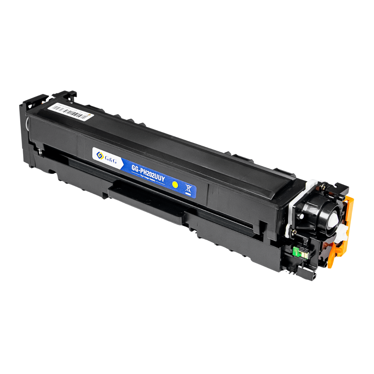 Cartucho de Toner P/ Canon e HP CF502A 202A Amarelo C/ Chip 1.3K - G&G