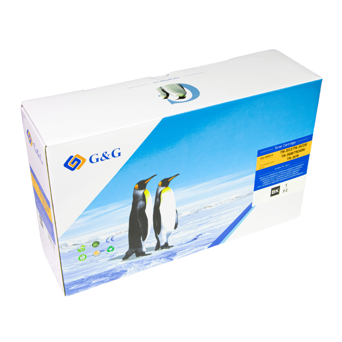 Cartucho de Toner Para Brother TN3472 TN880 12K - G&G