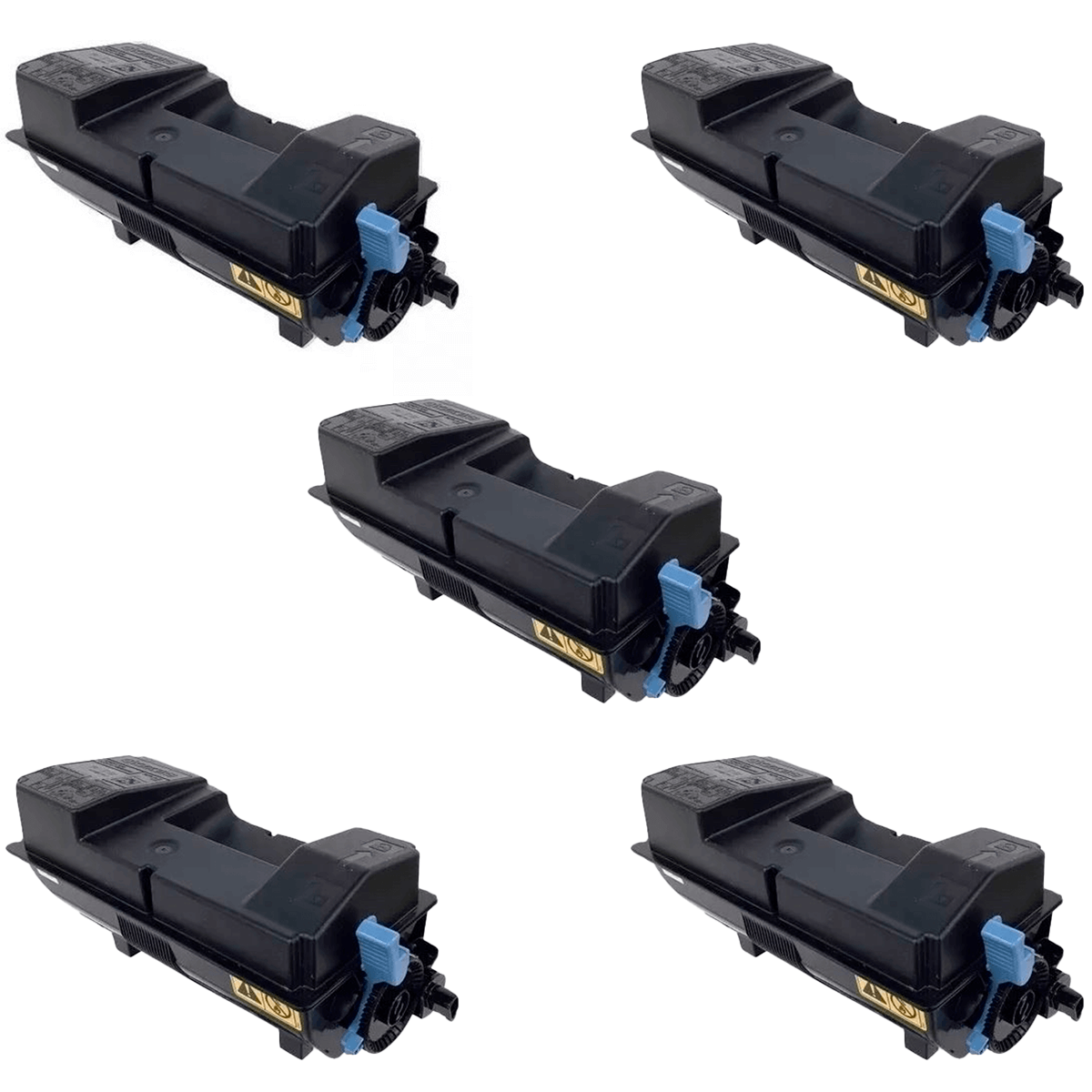 Kit 5x Cartuchos de Toner Zeus P/ Kyocera TK3182 Preto C/ Chip 21K