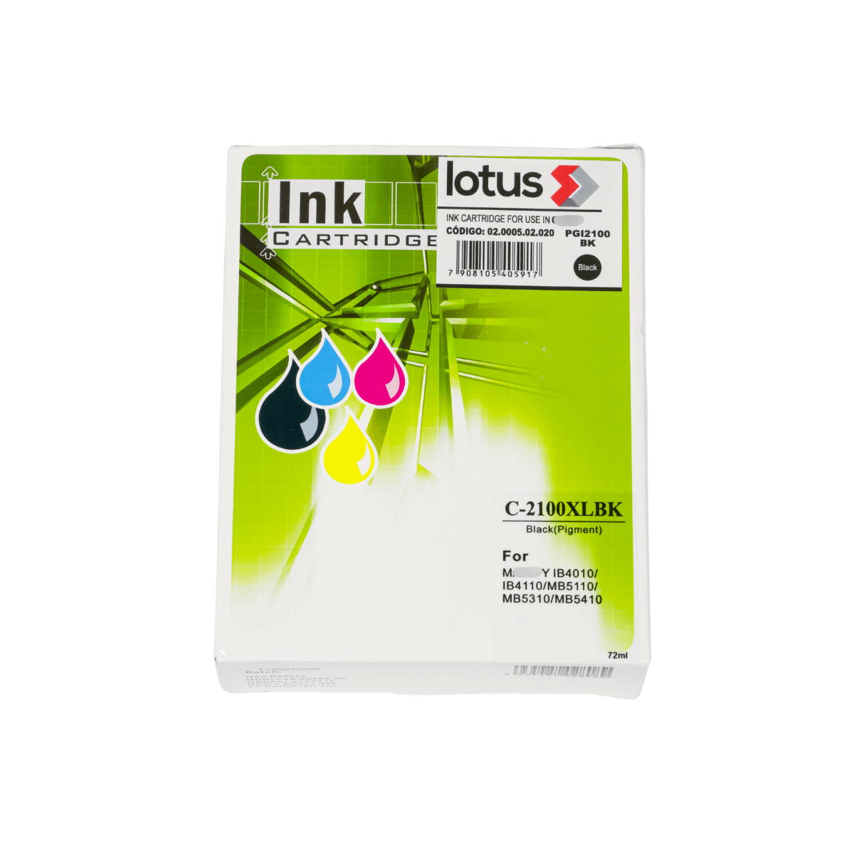 Cartucho de Tinta Compatível p/ Canon Maxfiy 5410 Black c/Chip (72ml) Lotus