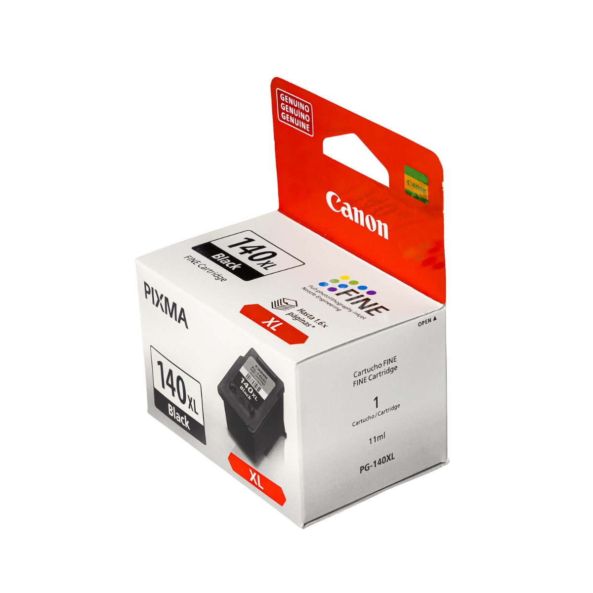 Cartucho de Tinta Canon PG-140 XL PG140XL Preto - Original