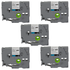 Kit 5x Fita P/ Rotulador Brother TZc-231 TZe-231 12mm x 8m Black/ White - X-Full