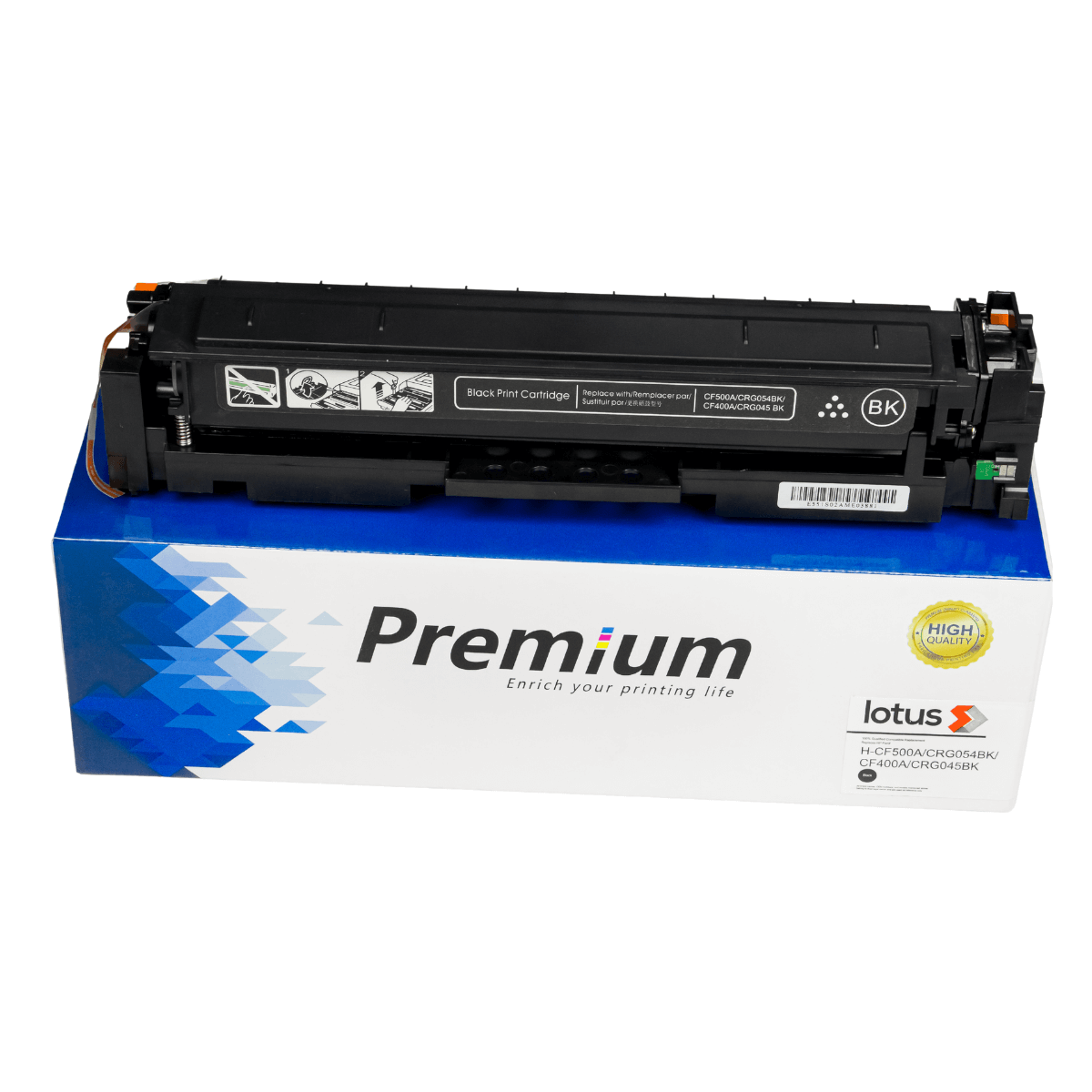 Toner Compatível p/ Canon MF644, HP CF400A, CF500A Black C/ Chip 1.5K - Lotus