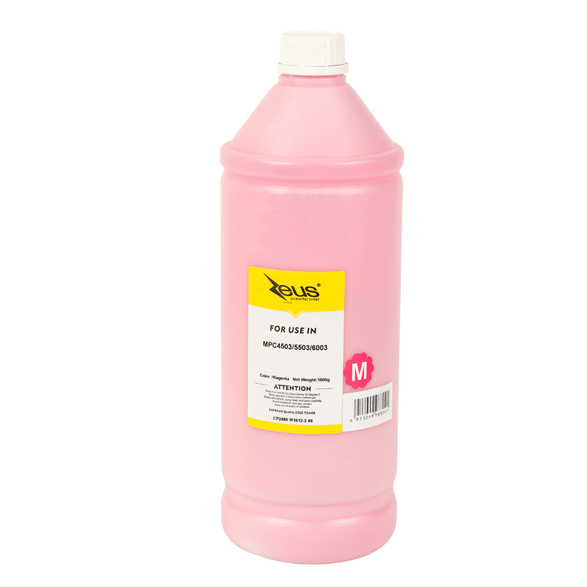 Kit 4x Refil de Toner P/ Ricoh MP C4503 C6003 CMYK 1Kg - Zeus