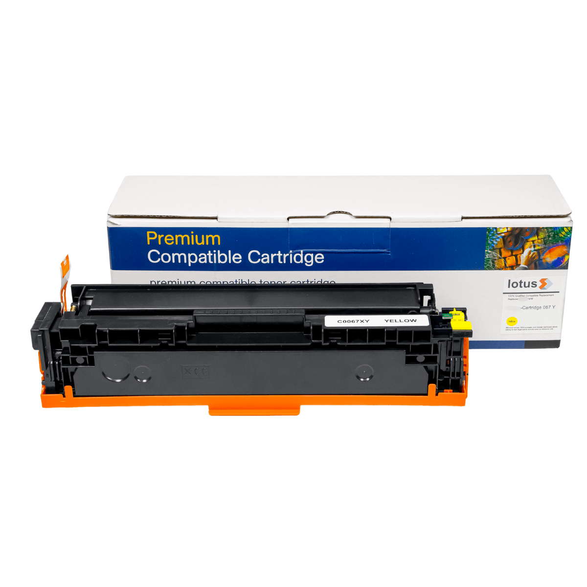 Cartucho de Toner P/ Canon CRG-067H CRG067 067H Amarelo C/ Chip 3.2K - Lotus