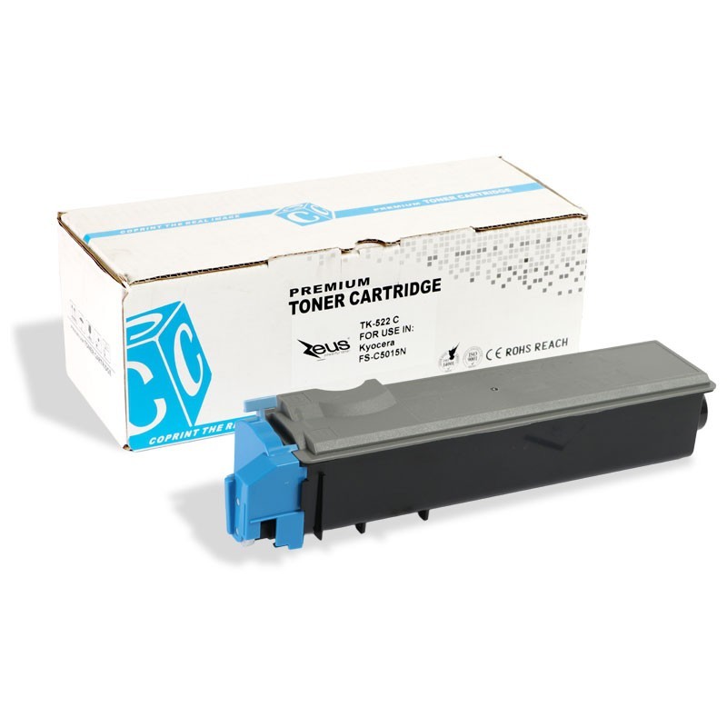 Toner Compatível Zeus TK522 Ciano para Kyocera FS-C5015N