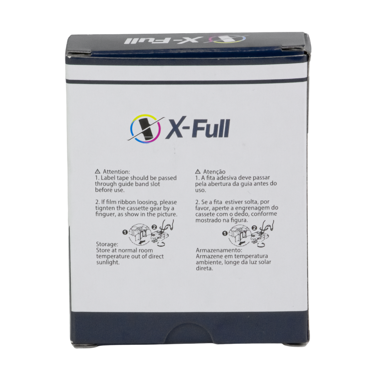 Fita P/ Rotulador Brother TZc-221 TZe-221 9mm x 8m Black/ White - X-Full