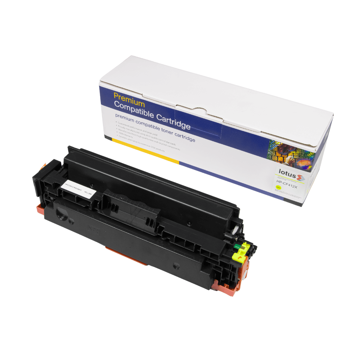 Cartucho de Toner P/ HP CF412X M452 Amarelo C/ Chip 5K - Lotus