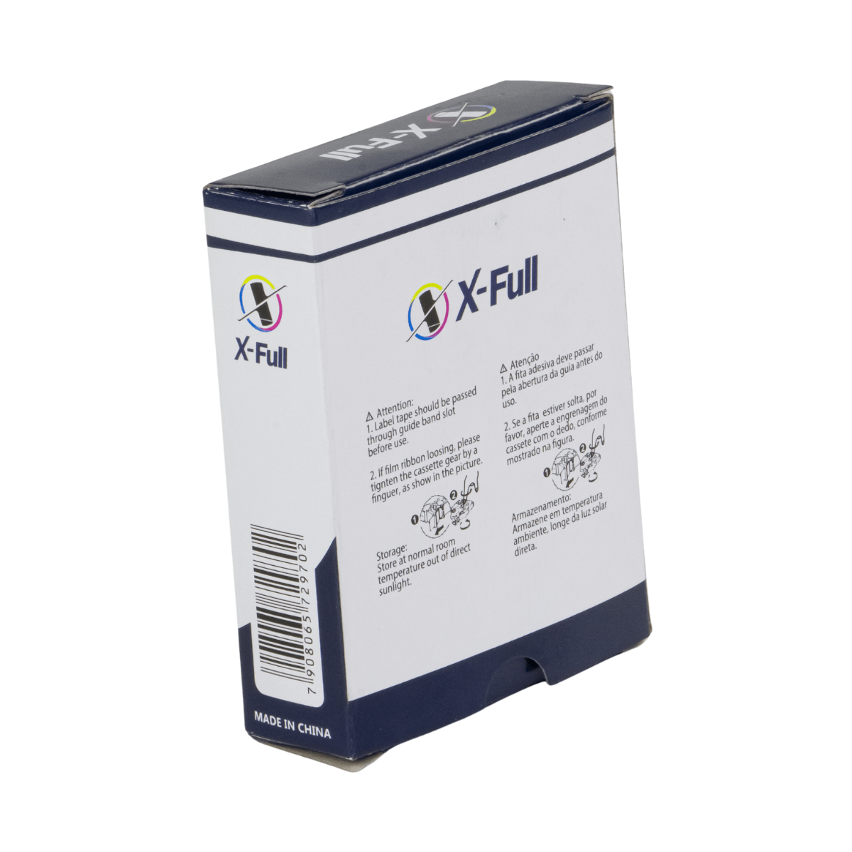 Fita P/ Rotulador Brother TZc-231 TZe-231 12mm x 8m Black/ White - X-Full
