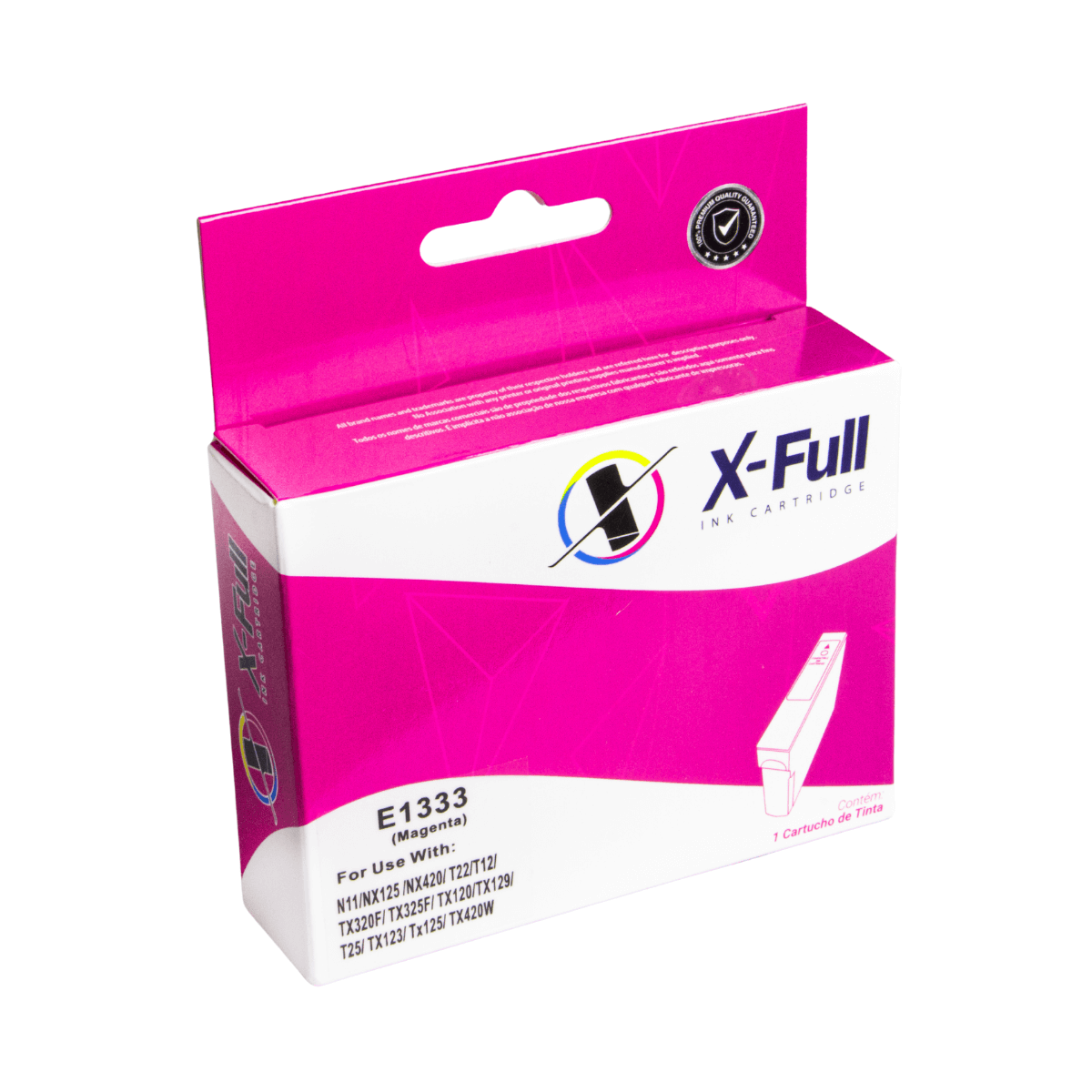 Cartucho de Tinta P/ Epson 1333 TX123 TX135 Magenta C/ Chip 10ml - X-Full