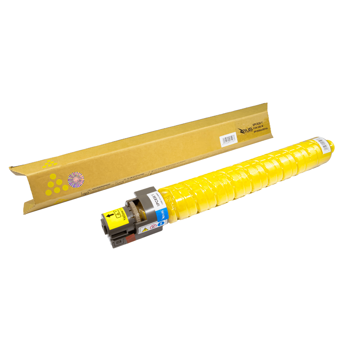 Cartucho de Toner P/ Ricoh SP C830DN Amarelo C/ Chip 23,5K - Zeus