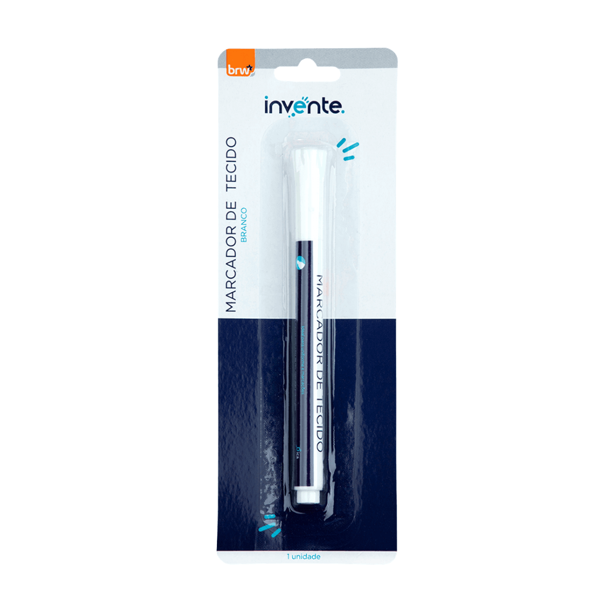 Caneta Marcador P/ Tecido Branco - BRW