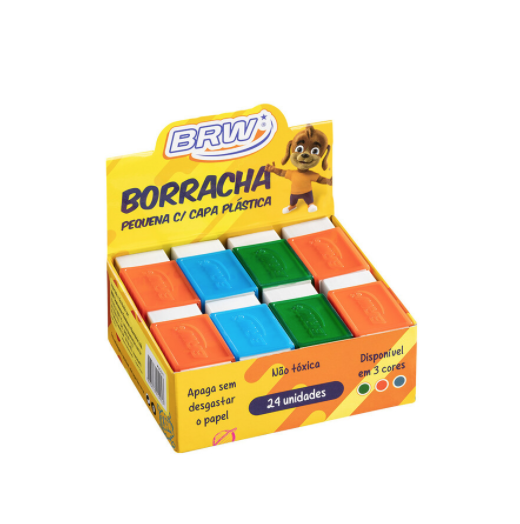 Borracha Pequena C/ Capa Plástica BRW - 24un