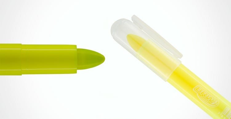 Marca-Texto Fluorescente Amarelo em Gel BRW