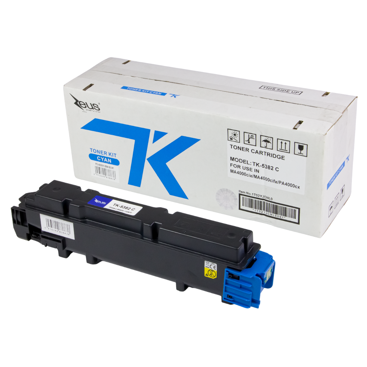 Kit 4x  Toner P/ Kyocera TK5382 MA4000 PA4000 CMYK C/ Chip - Zeus