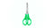 Tesoura Escolar de Aço Inox C/ Régua - 13 Cm Neon