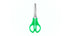 Tesoura Escolar de Aço Inox C/ Régua - 13 Cm Neon