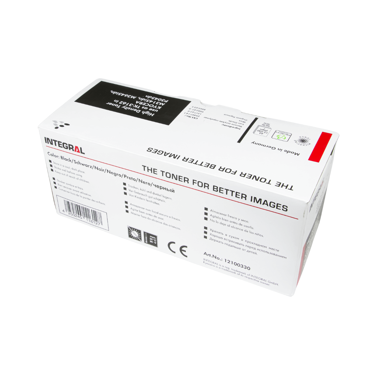 Cartucho de Toner Integral Compatível Tk3162 p/ Kyocera Com Chip - 12.5K