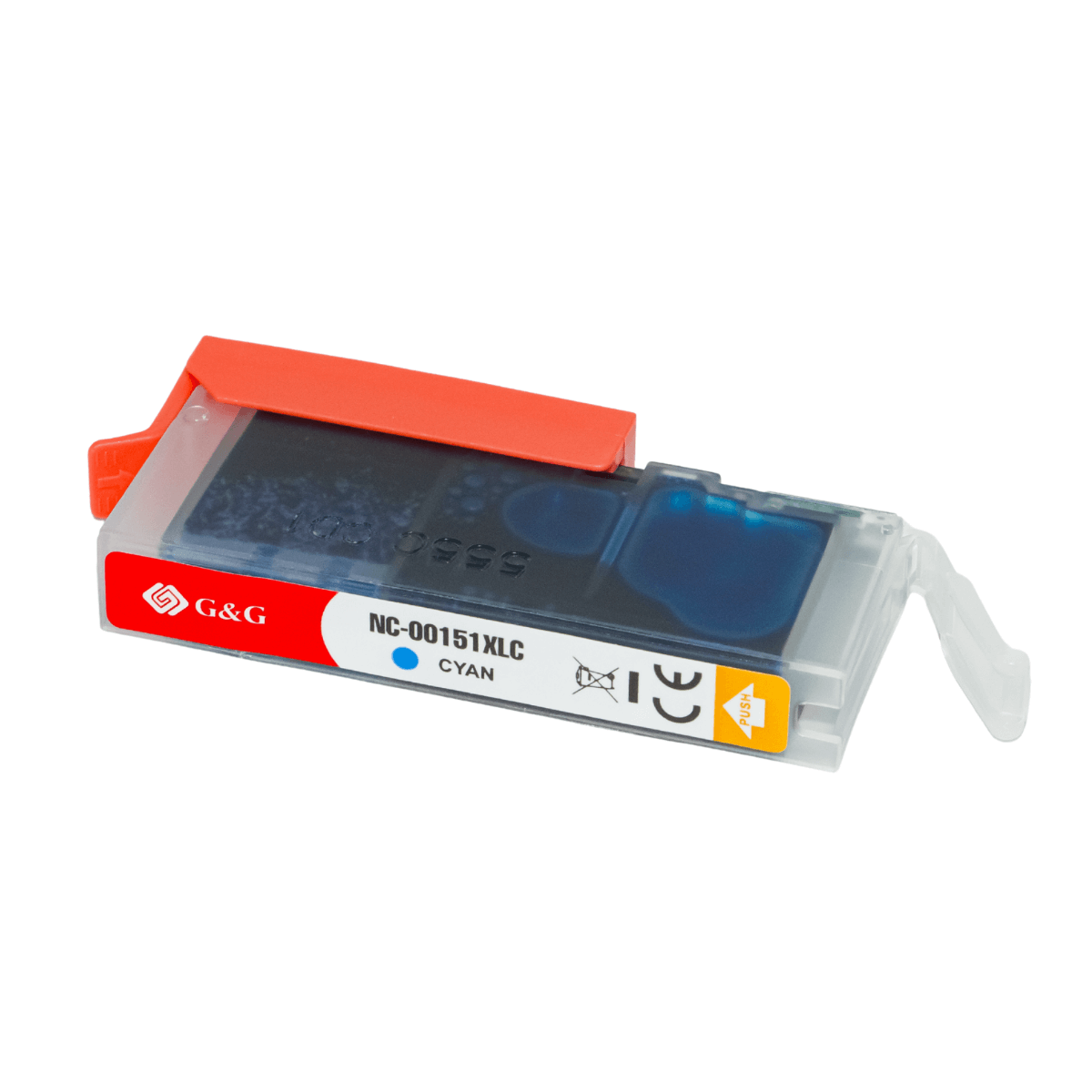 Cartucho de Tinta P/ Canon CLI151 CLI-151XL Ciano C/ Chip 12ML - G&G