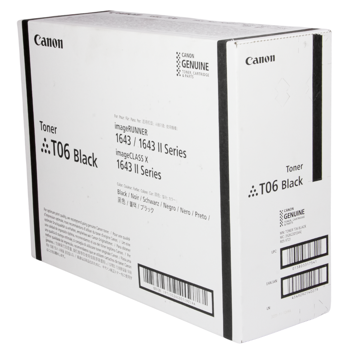 Cartucho de Toner Canon T06 Para IR1643 1643i 1643if  20.5K - Original