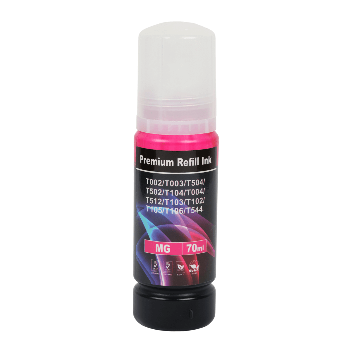 Refil de Tinta Compatível Lotus T504 T544 Magenta p/ Epson 70ml Corante