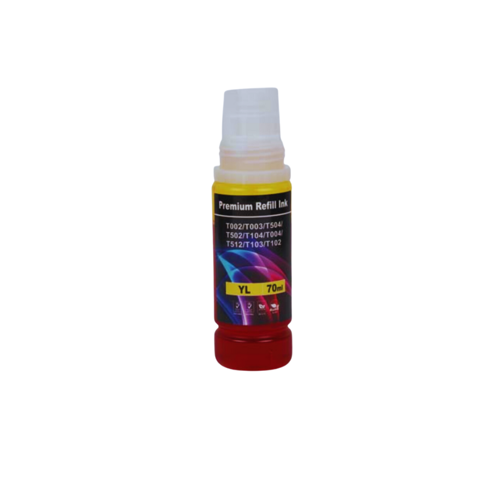 Refil de Tinta Compatível Aston T504 T544 Yellow p/ Epson - 70ml