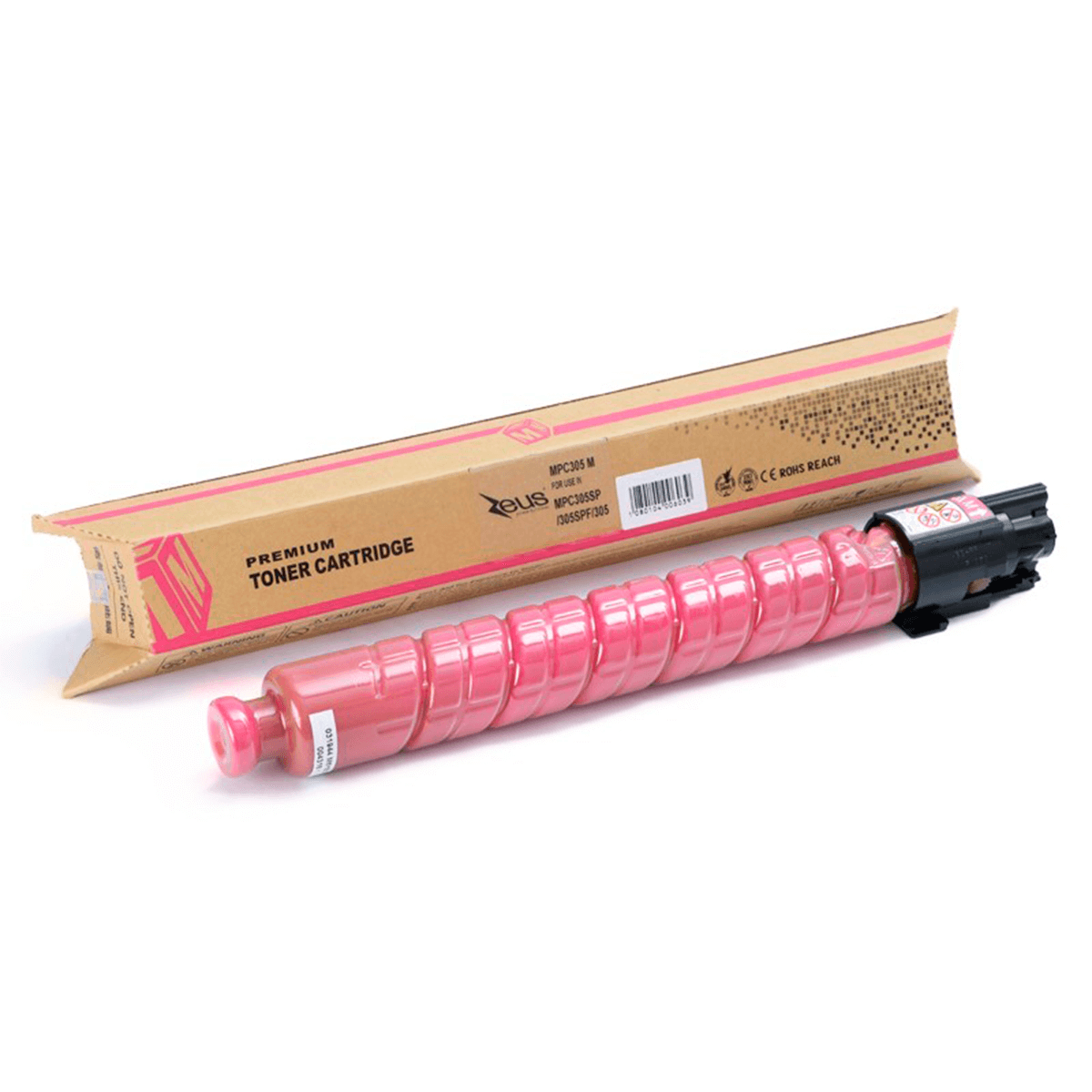 Toner Compatível Zeus Magenta P/ Ricoh MPC305 SP C/ Chip - 4K