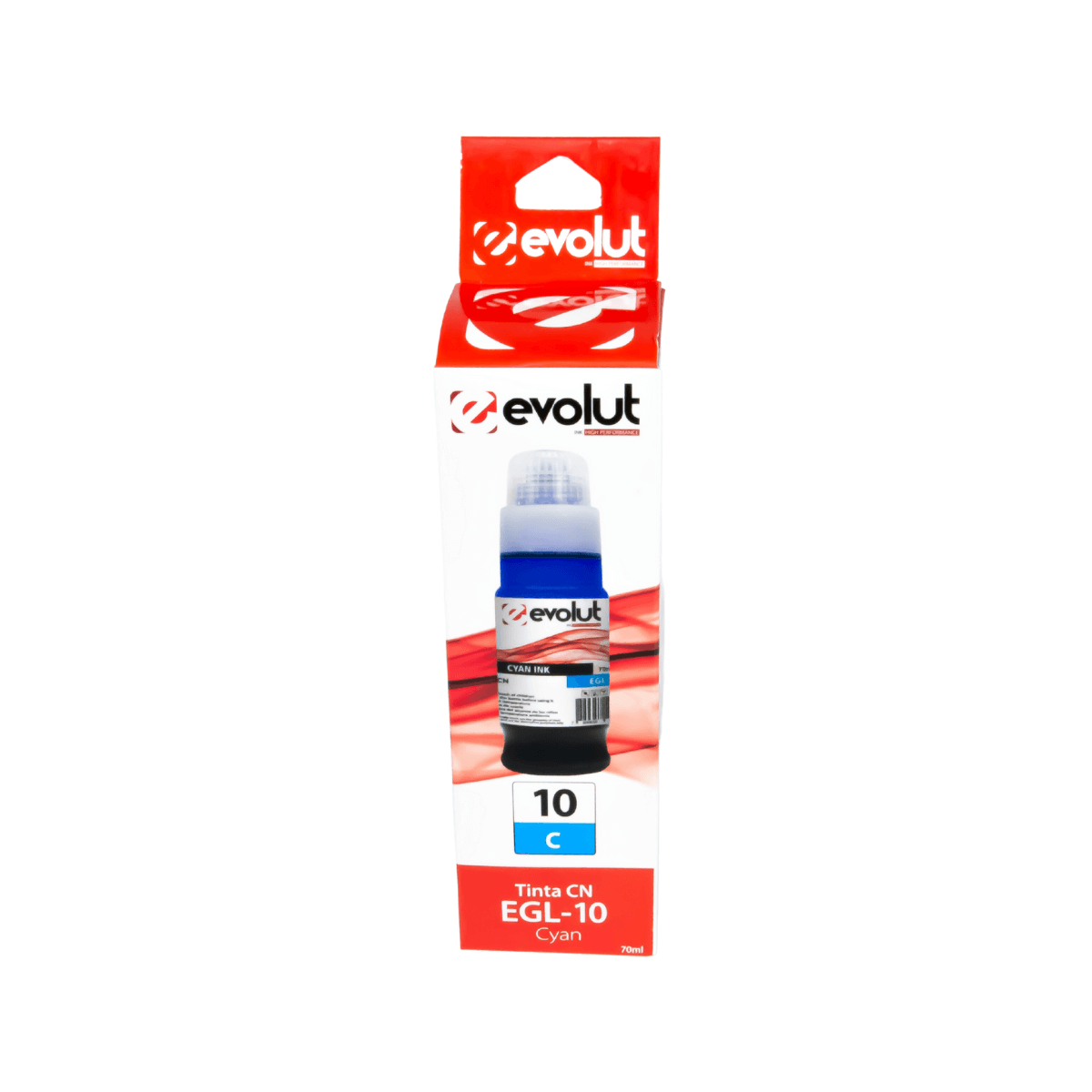 Refil de Tinta P/ Canon GX6010 GX7010 GI-16 Cyan Pigmentada 70ML - Evolut