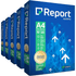 Papel A4 Sulfite Report Premium 75g CX C/ 5 Resmas 500 Fls