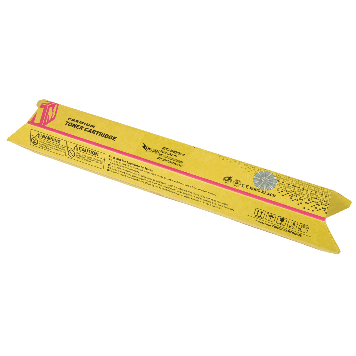 Cartucho de Toner Compatível Zeus Magenta P/ Ricoh MPC2551 C/ Chip - 9.5k