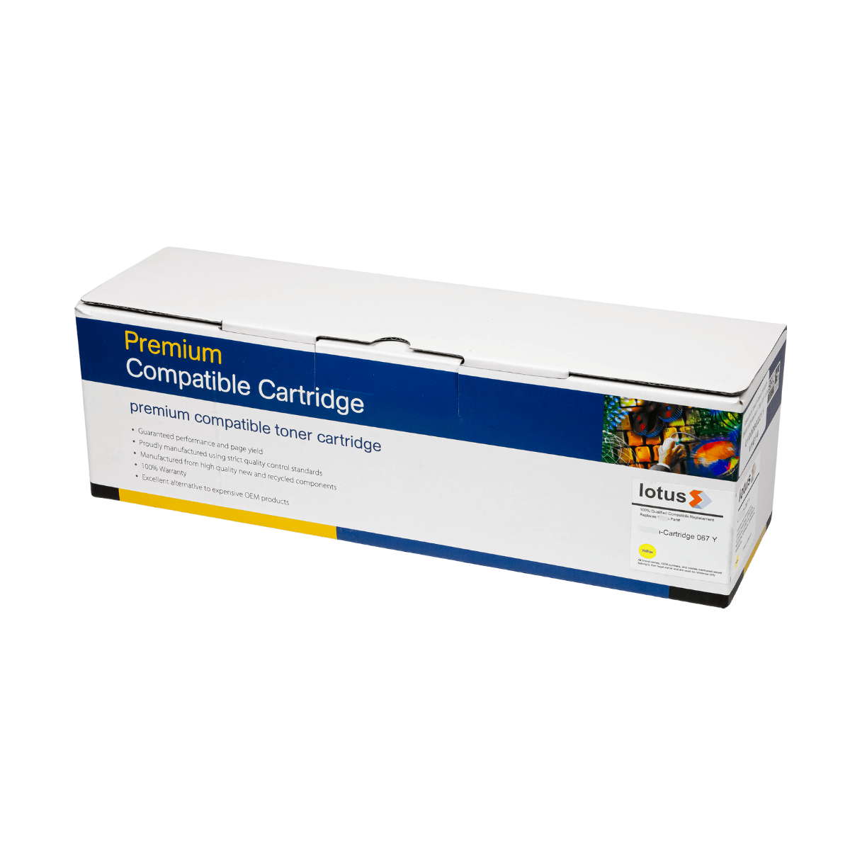 Cartucho de Toner P/ Canon CRG-067H CRG067 067H Amarelo C/ Chip 3.2K - Lotus