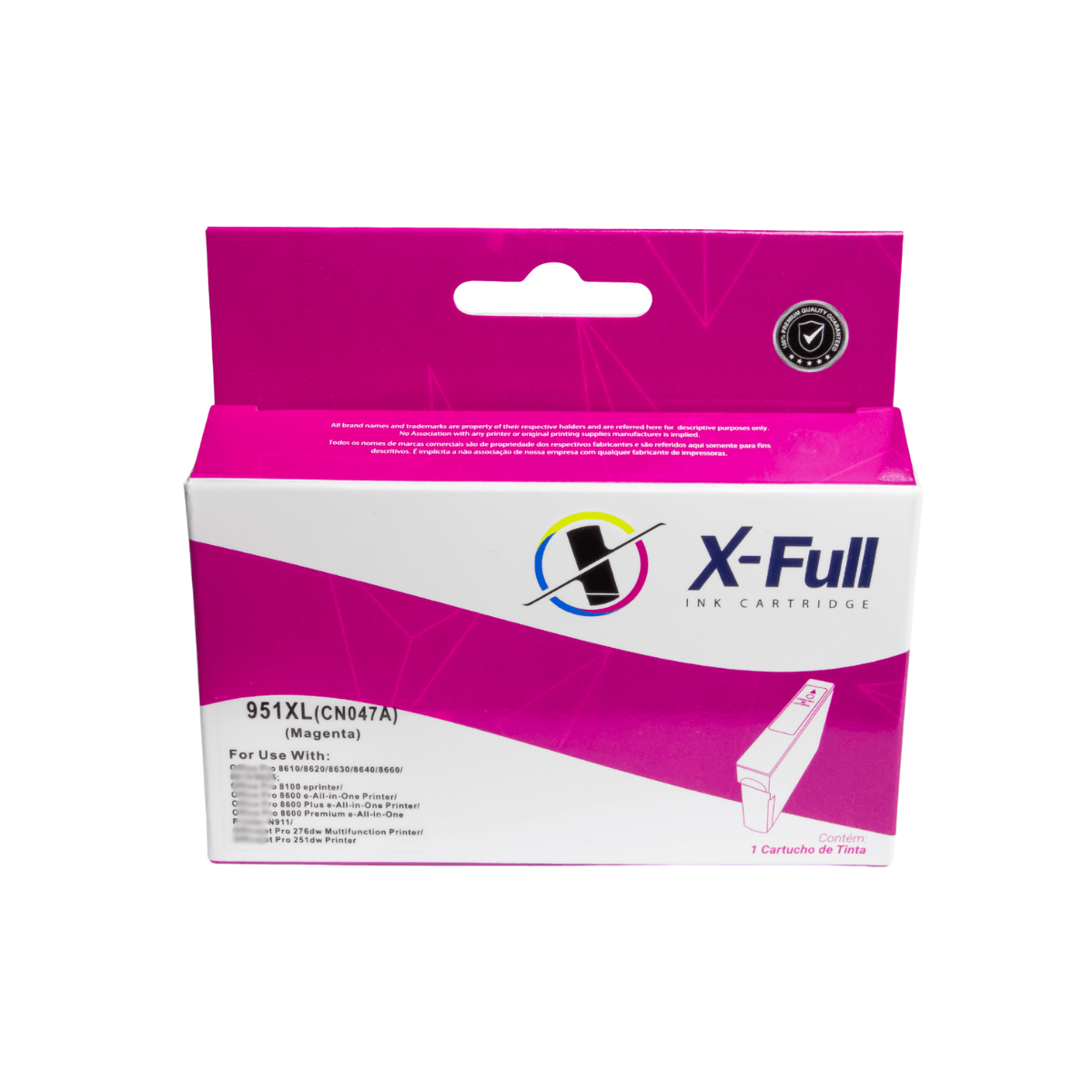 Cartucho de Tinta P/ HP 951XL 951 CN047A Magenta C/ Chip 27ml - X-Full