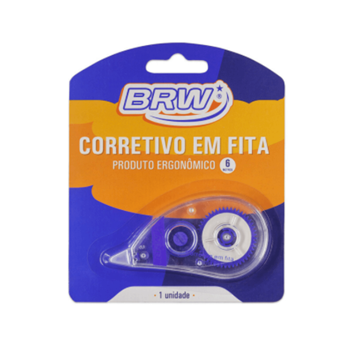 Corretivo em Fita 6M X 5MM BRW- Blister C/ 1un