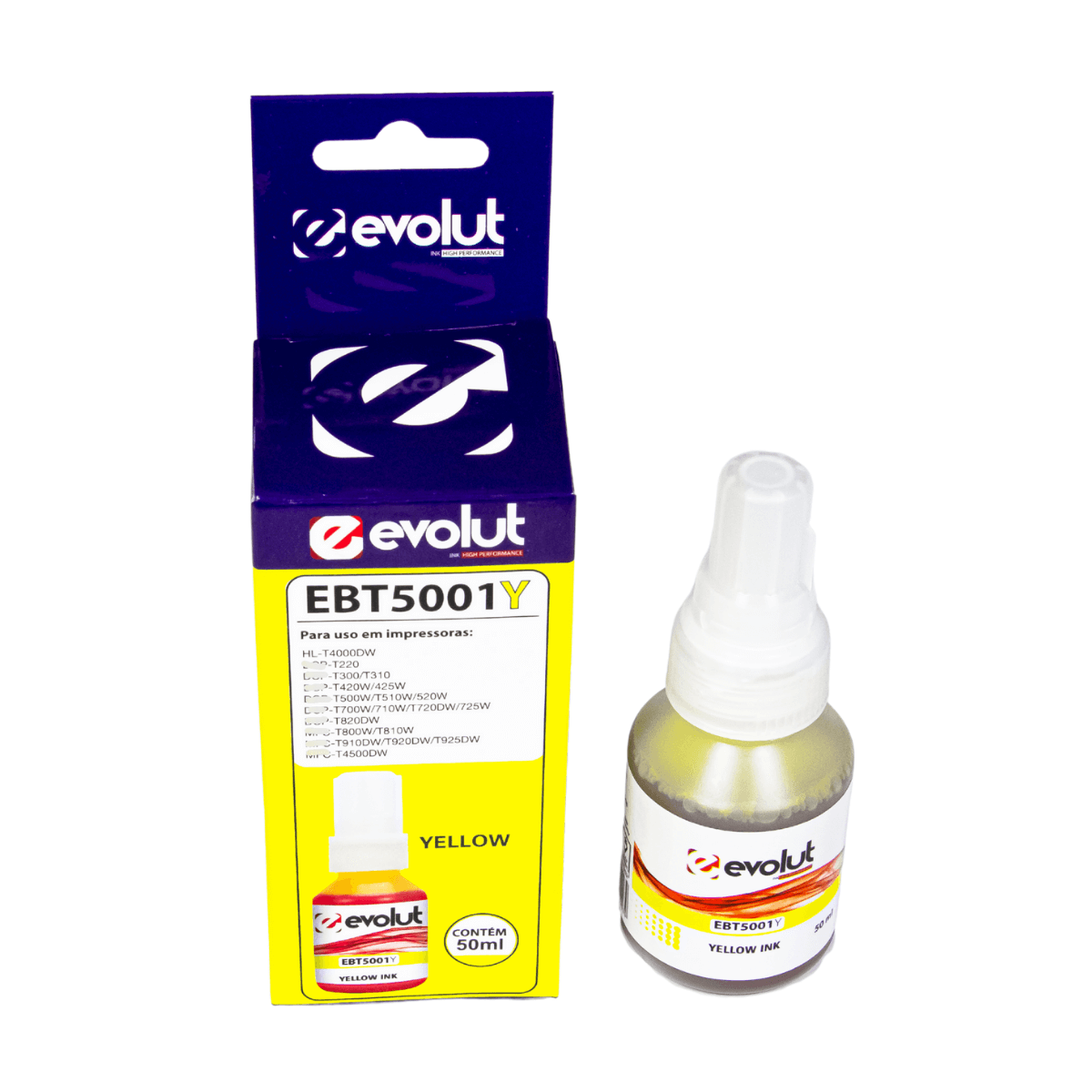 Tinta Brother BT5001Y BT-5001 Yellow 50ml- Evolut