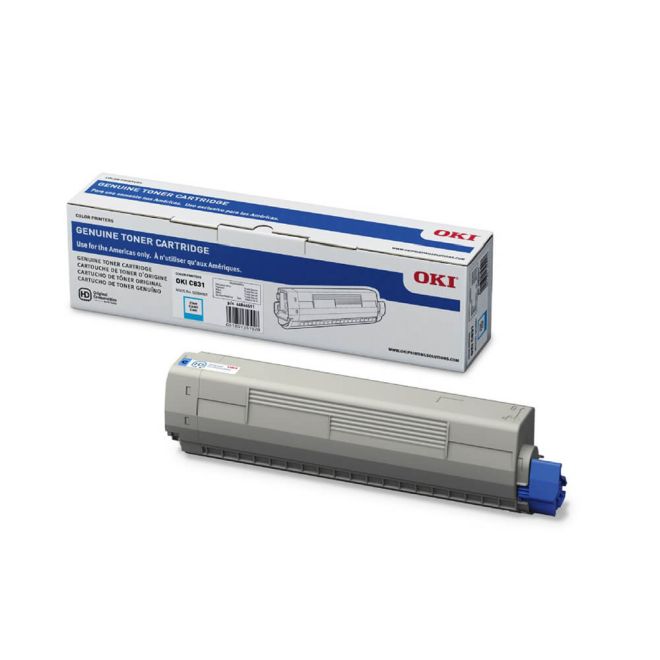 Cartucho de Toner Okidata C831 Ciano - Original Okidata