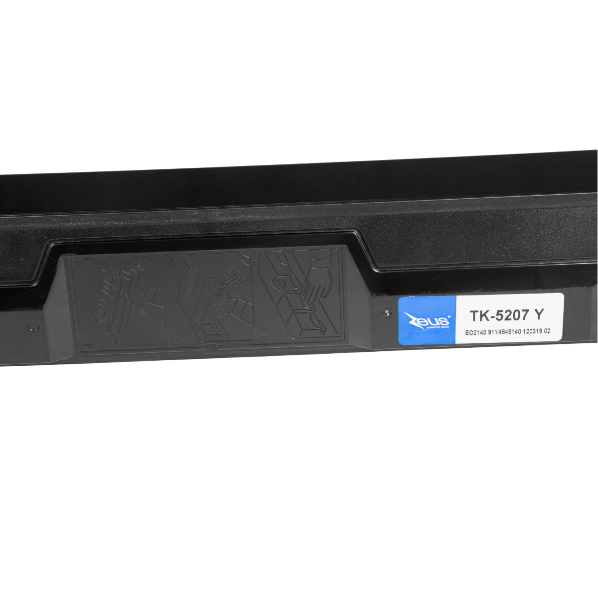 Cartucho Toner Compatível Zeus P/ Kyocera TK5207 Yellow C/ Chip - 12K