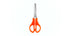 Tesoura Escolar de Aço Inox C/ Régua - 13 Cm Neon