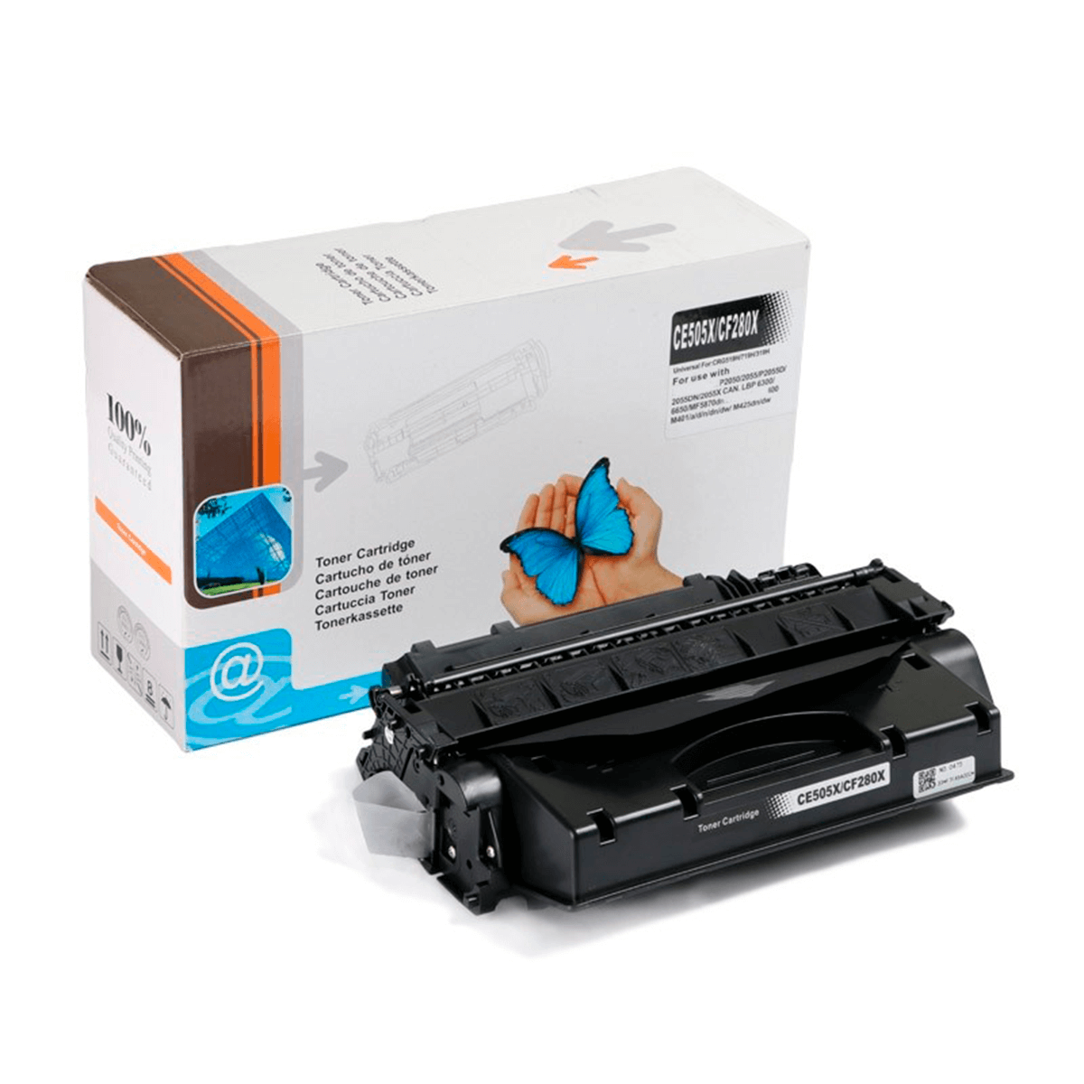 Cartucho de Toner Compatível Lotus CF280X CE505X  Universal/CRG319 p/ HP, c/chip - 6.9k