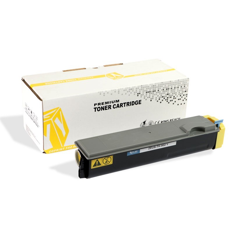 Toner Compatível Zeus TK502 Amarelo p/ Kyocera