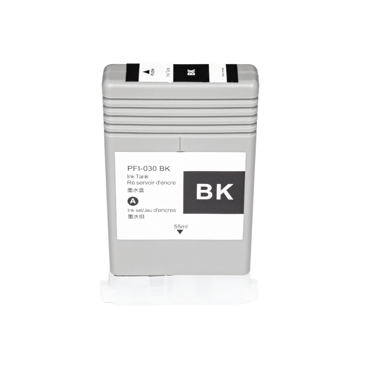 Cartucho de Tinta Para Plotter Canon PFI-030 Black C/ Chip 55ml - Lotus