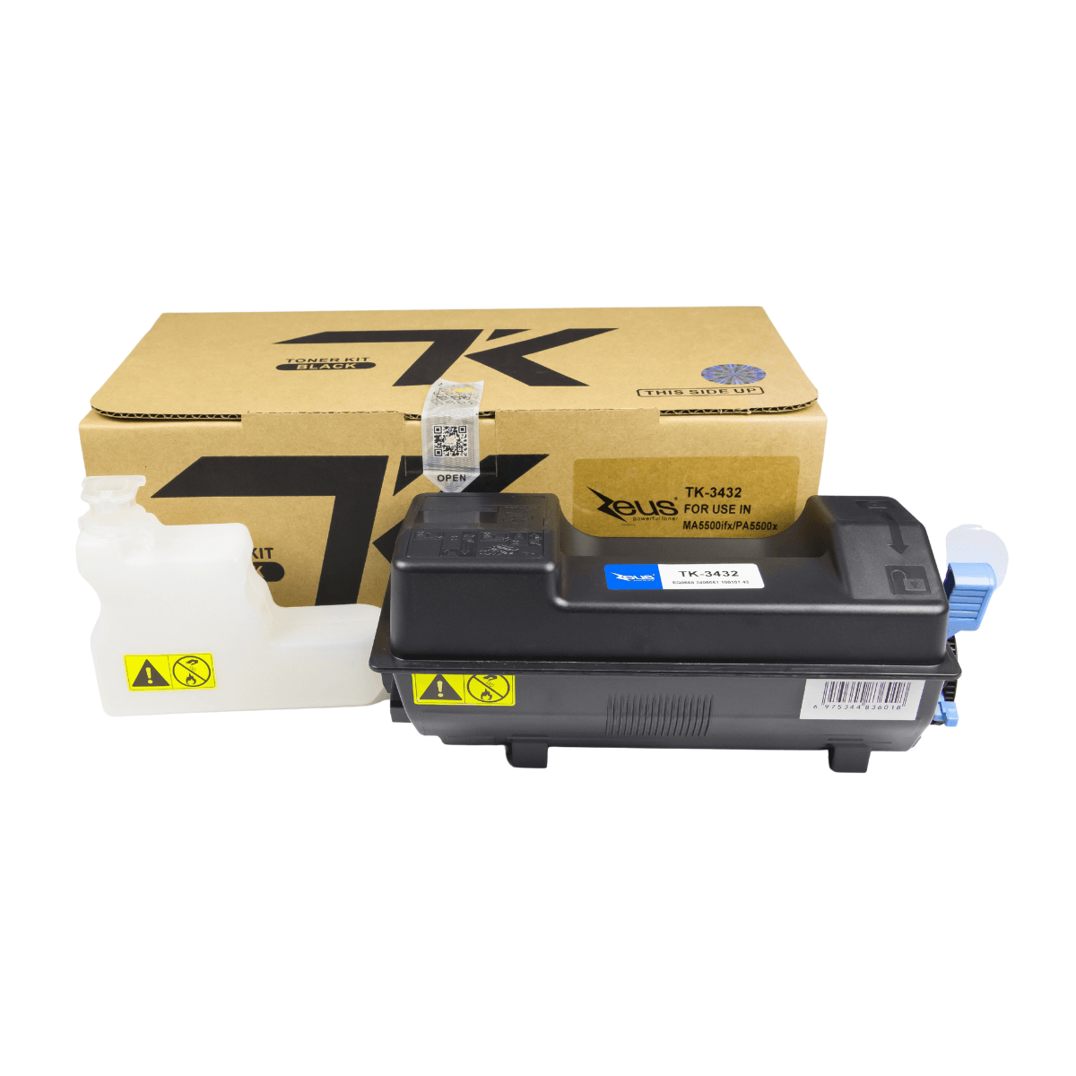 Cartucho de Toner P/ Kyocera TK3432 X Preto C/ Chip 25K - Zeus