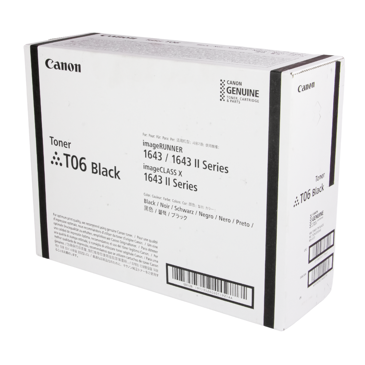 Cartucho de Toner Canon T06 Para IR1643 1643i 1643if  20.5K - Original