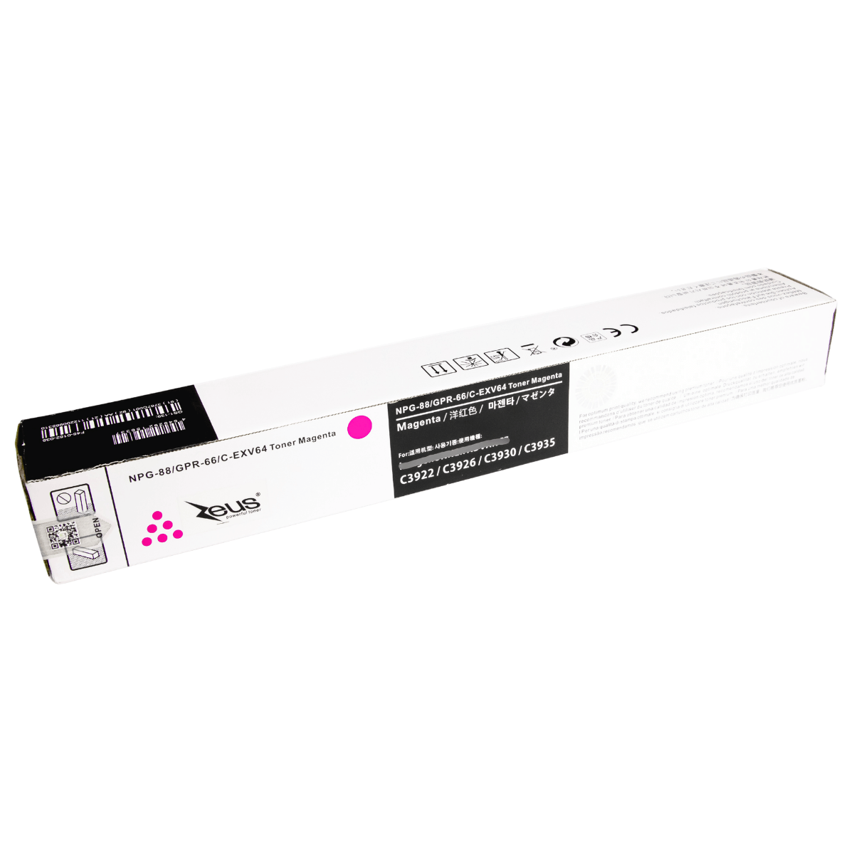 Cartucho de Toner P/ Canon GPR-66 Magenta C/ Chip 25.5K - Zeus