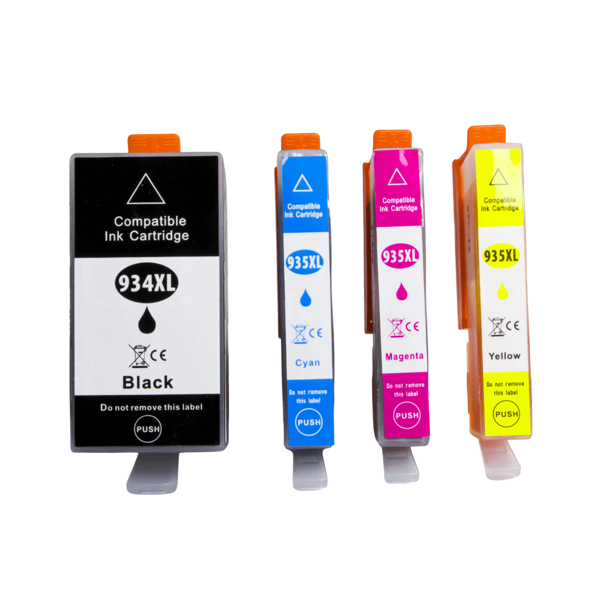 Kit 4x Cartucho de Tinta P/ HP 934XL 935XL CMYK C/ Chip - X-Full