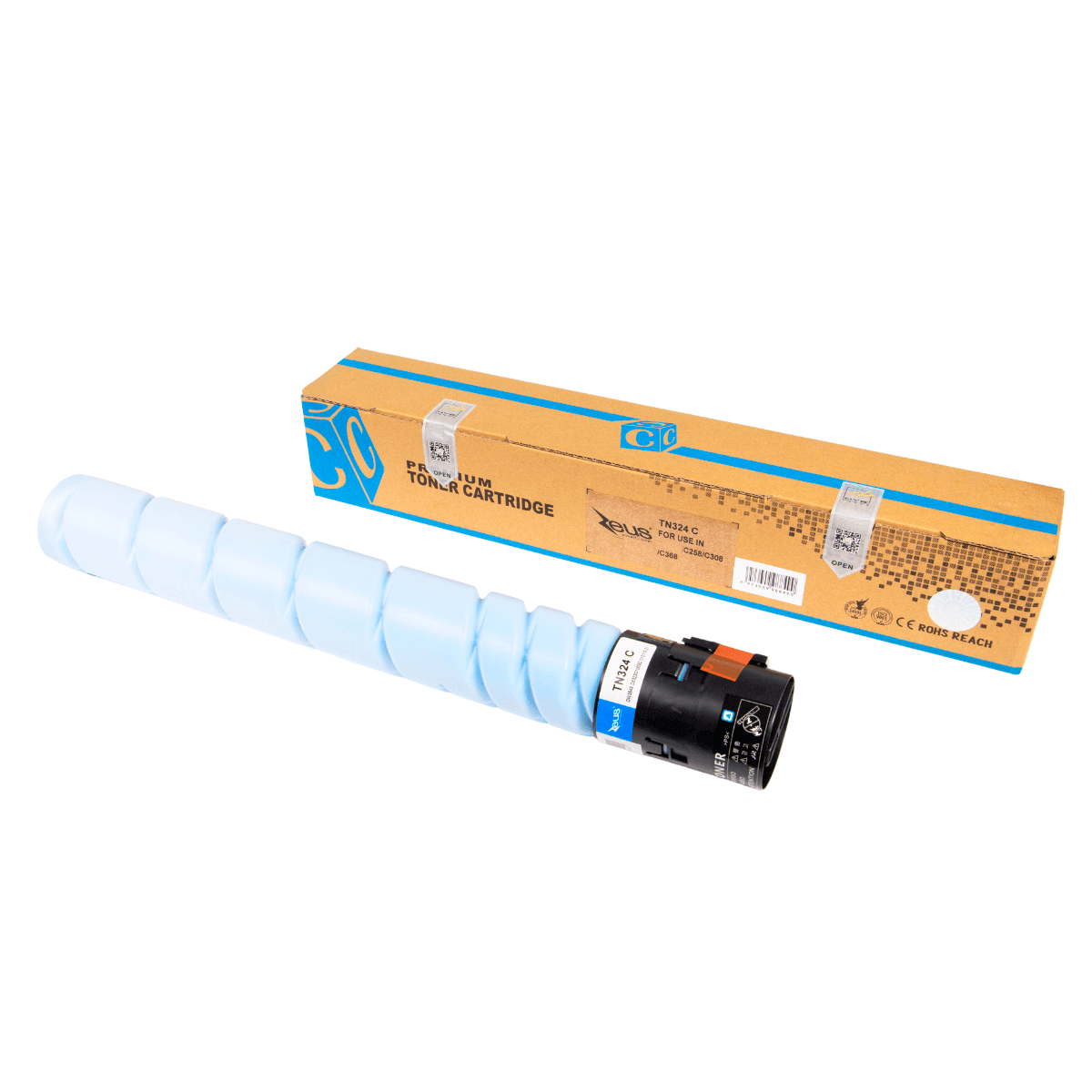 Cartucho de Toner P/ Minolta TN324 Ciano C/Chip 25K - Zeus