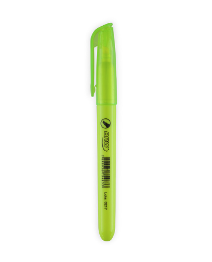 Marca-Texto Fluorescente Amarelo BRW - Caixa C/12un